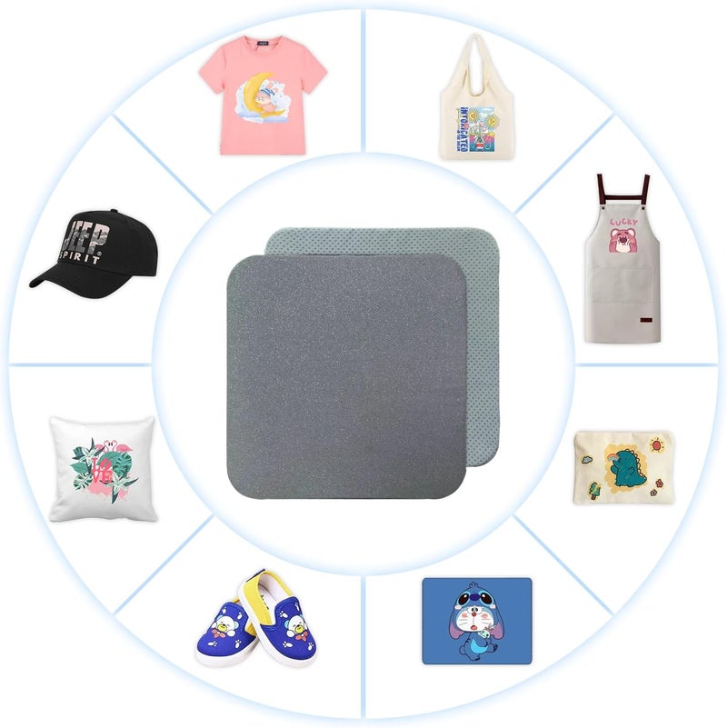 EasyCount E Heat Press Mat for Easy Press Both Sides Applicable (15" x 15"), Heat Press Pad for Cricut Easypress/Easypress 2 & HTV Craft Vinyl Ironing Insulation Transfer Projects - Image 2